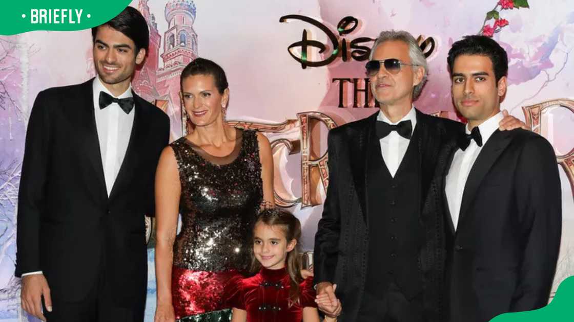 Andrea Bocelli and his family