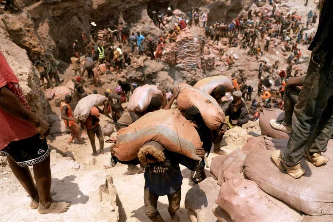 Cobalt frenzy: Thousands of artisanal miners are beavering away at a mine in Shabara, southeastern DR Congo, in defiance of the law and the owner of the site Cobalt frenzy: Thousands of artisanal miners are beavering away at a mine in Shabara, southeastern DR Congo, in defiance of the law and the owner of the site