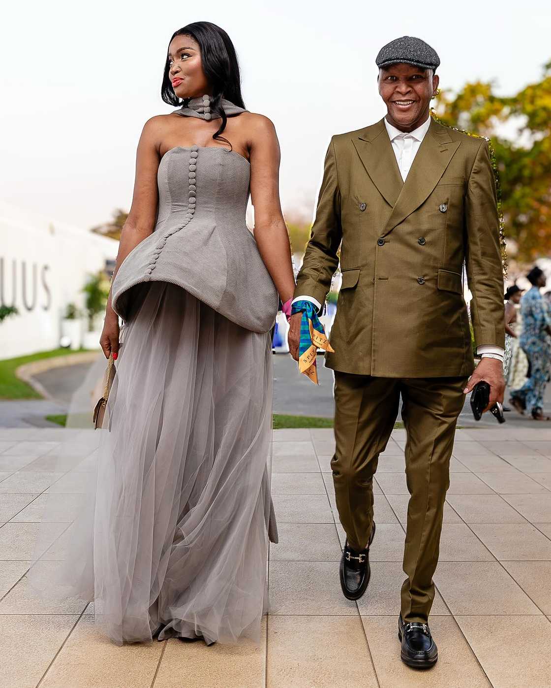 Anele Mdoda's father, Pat Mdoda and his wife are expecting. Anele Mdoda's father, Pat Mdoda and his wife are expecting.