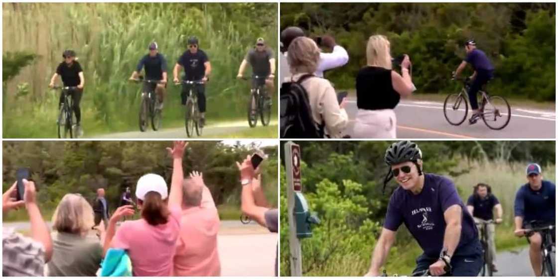 Video Captures 78-Year-Old US President Joe Biden and Wife Jill Riding Bicycles on Streets, stirs Reactions Video Captures 78-Year-Old US President Joe Biden and Wife Jill Riding Bicycles on Streets, stirs Reactions