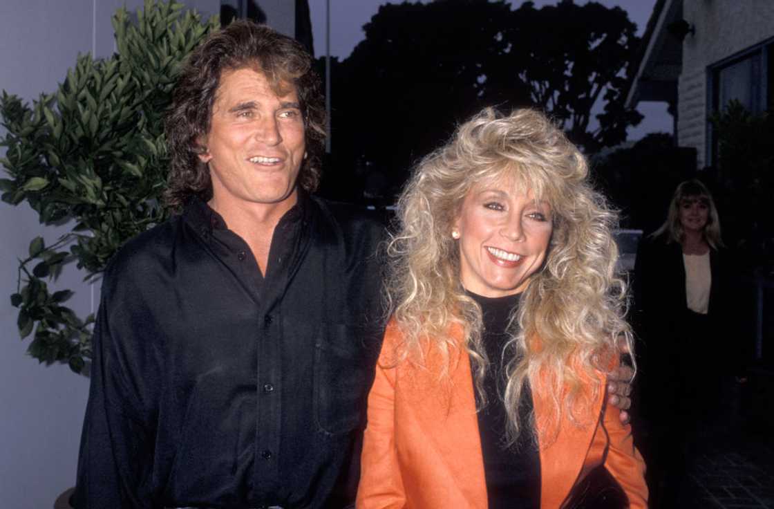 Michael Landon and Cindy Landon in Malibu California. Michael Landon and Cindy Landon in Malibu California.