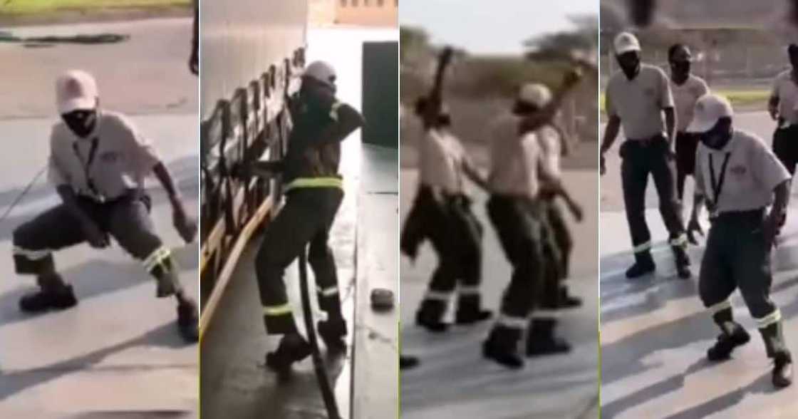 Mzansi Warmed, by a Video of United, Employees, Dancing at a Truck Stop