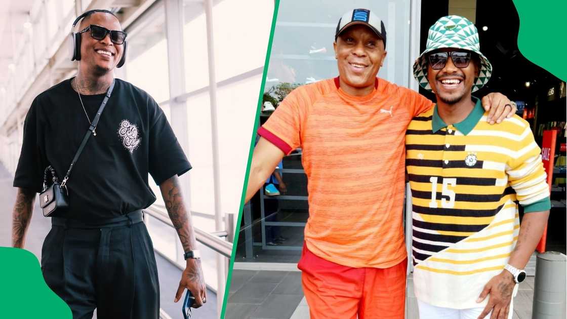 Oscar Mbo met Kaizer Chiefs and Bafana Bafana legend Doctor Khumalo. Oscar Mbo met Kaizer Chiefs and Bafana Bafana legend Doctor Khumalo.