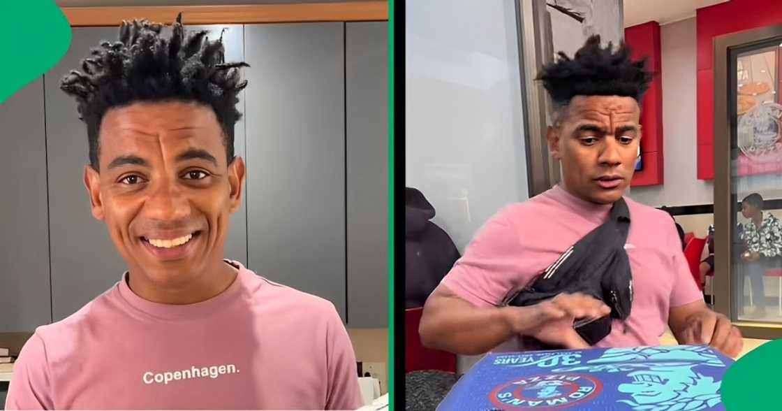 A TikTok video shows a man throwing shade at Roman’s Pizza.