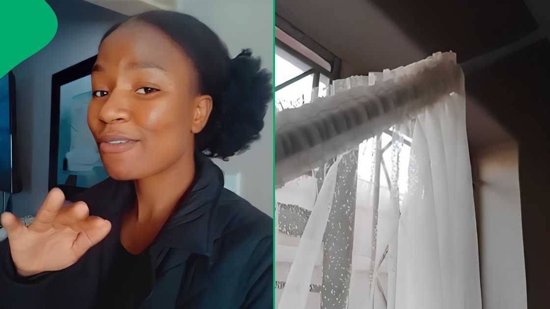 A TikTok user made hanging curtains fun doing it in a few minutes