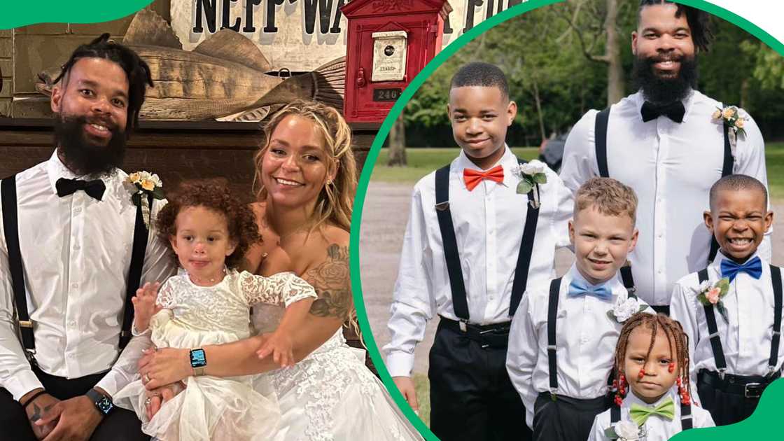 Damon Darling with his wife and kids Damon Darling with his wife and kids