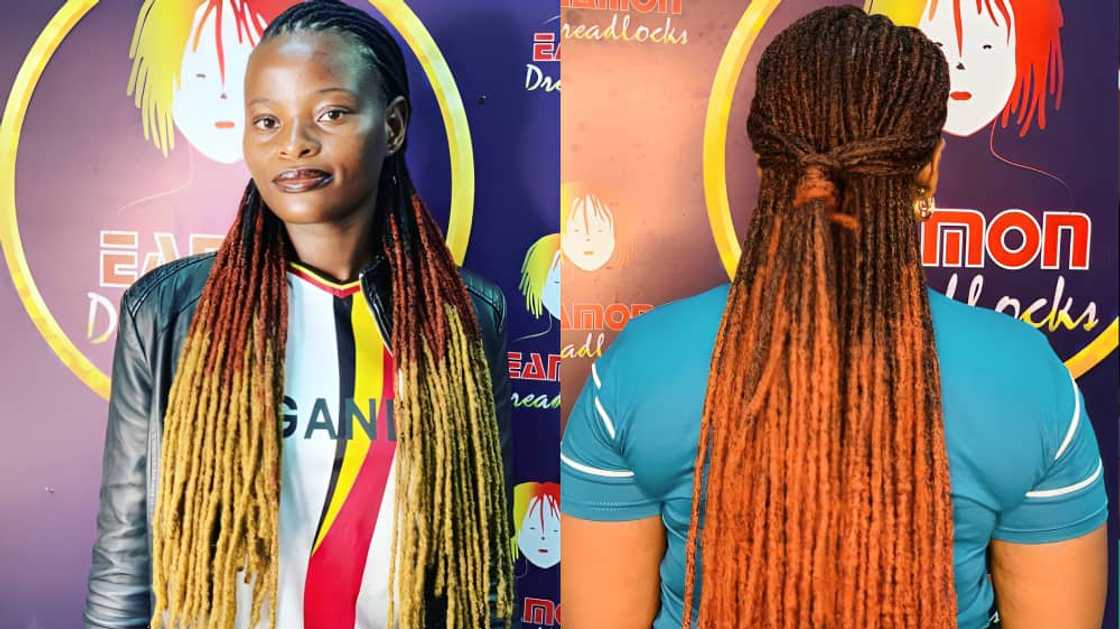 Bun-styled dreadlocks Bun-styled dreadlocks