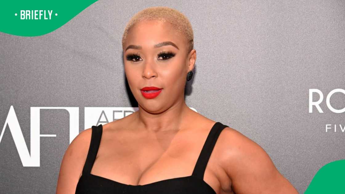 Minnie Dlamin showed off her body. Minnie Dlamin showed off her body.