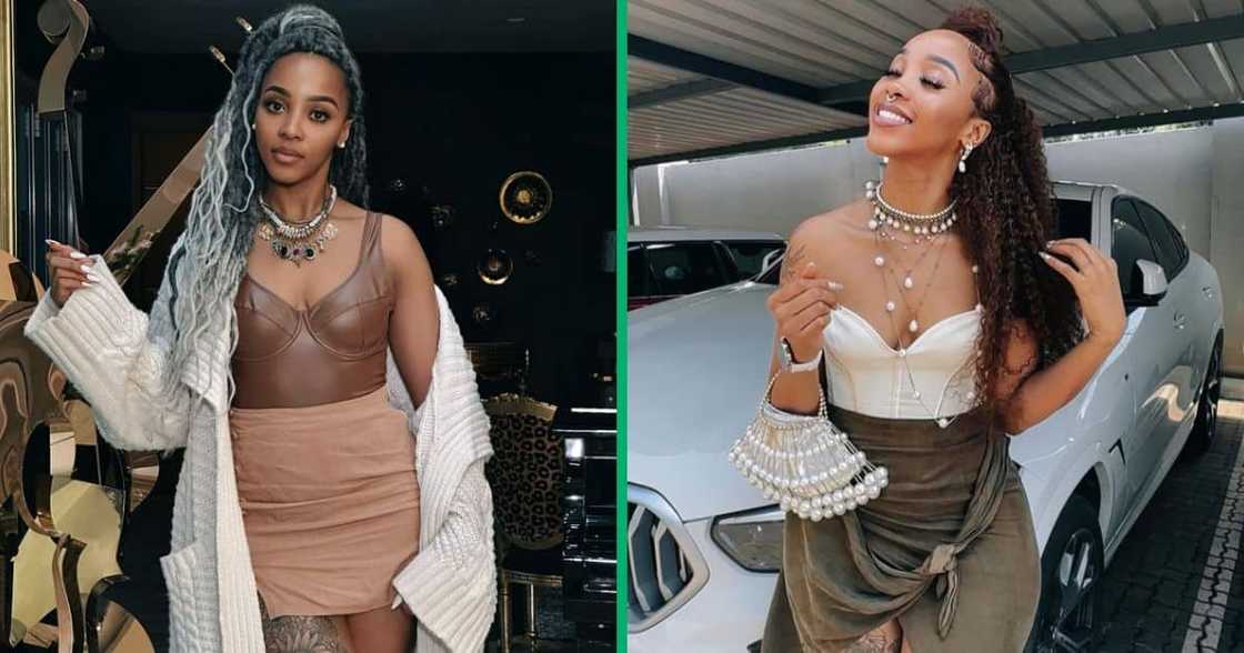 Sbahle Mpisane has a new puppy. Sbahle Mpisane has a new puppy.