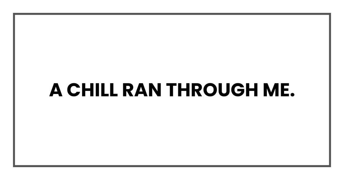 A chill ran through me.