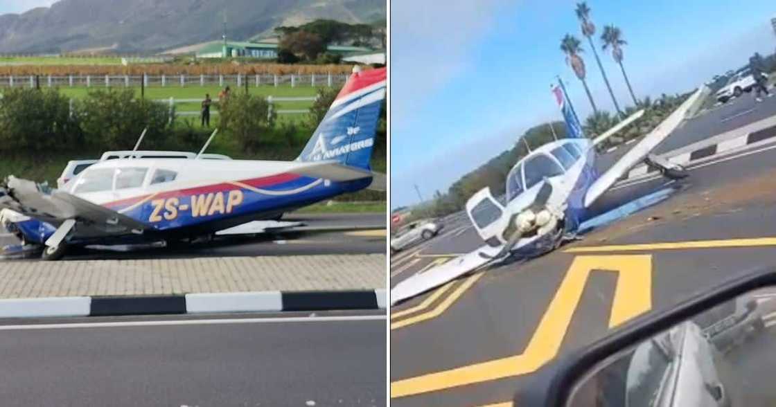 Plane, emergency landing, Stellenbosch, minor, serious injuries, video Plane, emergency landing, Stellenbosch, minor, serious injuries, video