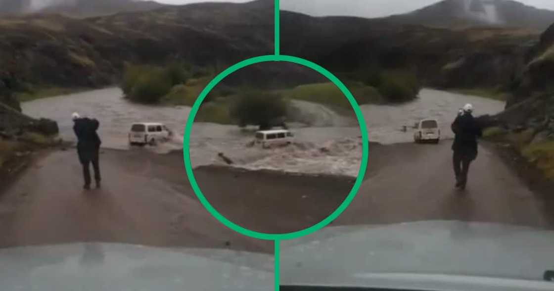 Taxi, TikTok video, South Africa, Mzansi, floods