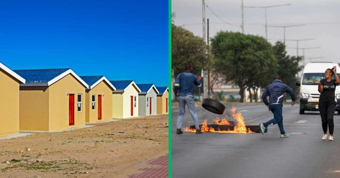 Residents of Siyanqoba in Emalahleni protested for electricity Residents of Siyanqoba in Emalahleni protested for electricity