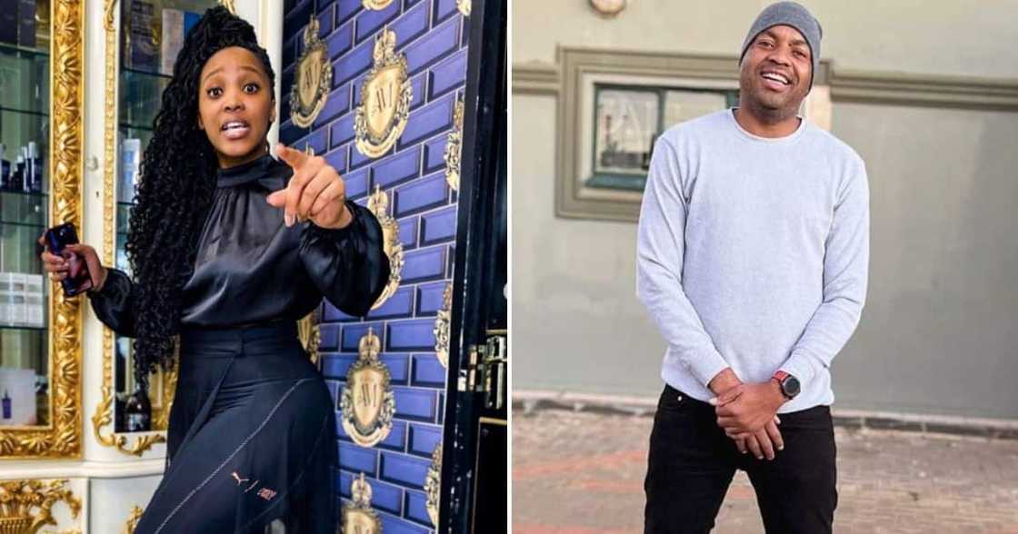 Sbahle Mpisane and Itumeleng Khune Sbahle Mpisane and Itumeleng Khune