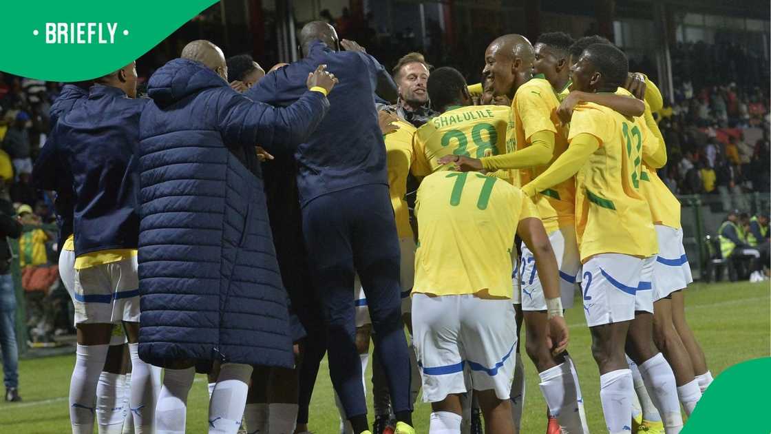 Mamelodi Sundowns secure eighth successive league title after beating Chippa United. Mamelodi Sundowns secure eighth successive league title after beating Chippa United.
