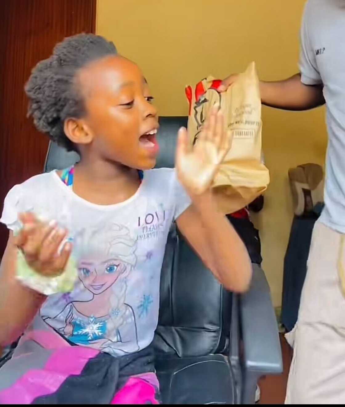 In a hilarious prank, a man gave his sister a KFC bag, but it was filled with something other than chicken fries. In a hilarious prank, a man gave his sister a KFC bag, but it was filled with something other than chicken fries.