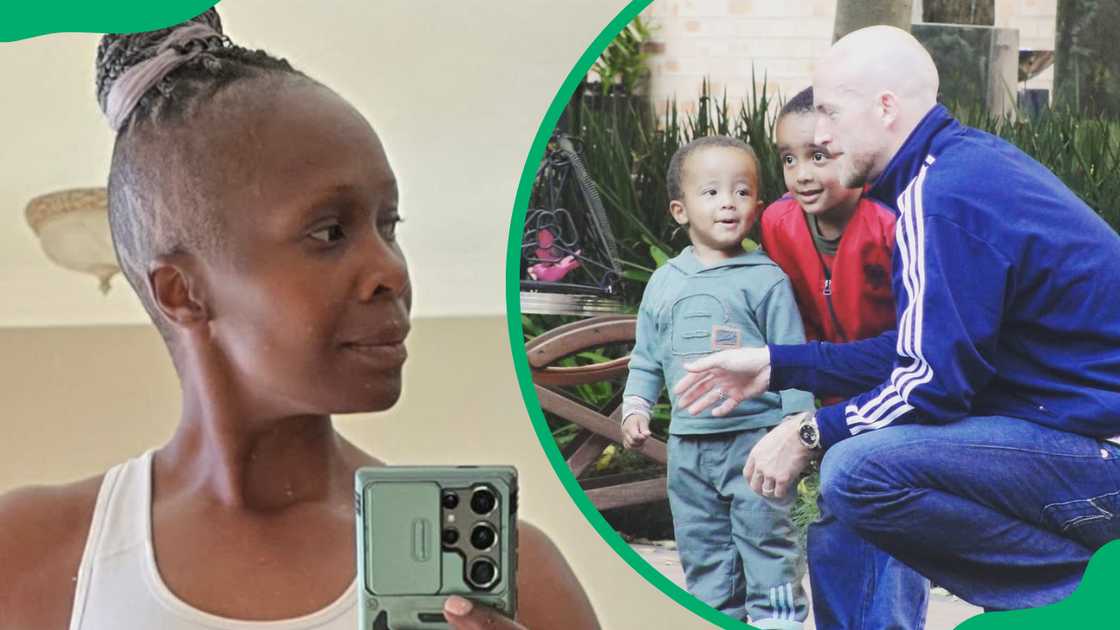 Sonia Booth (L). Matthew Booth and their son Nathan and Noah (R) Sonia Booth (L). Matthew Booth and their son Nathan and Noah (R)