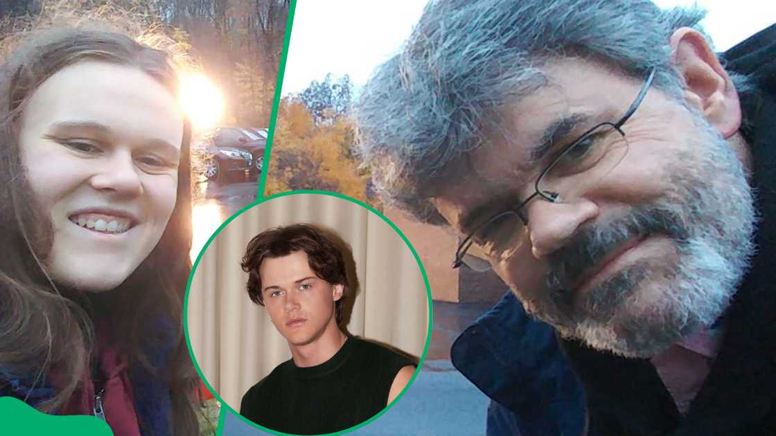 Christopher Briney's sister, Michelle and their father, Michael