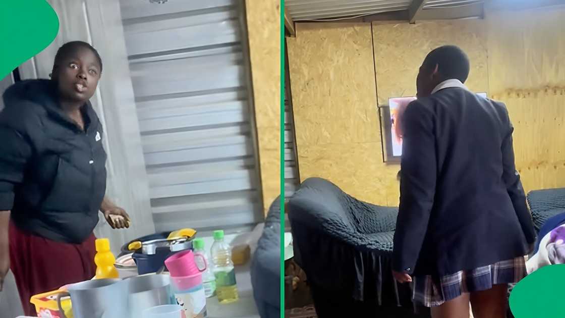 Siblings' heated exchange was posted on TikTok. Siblings' heated exchange was posted on TikTok.