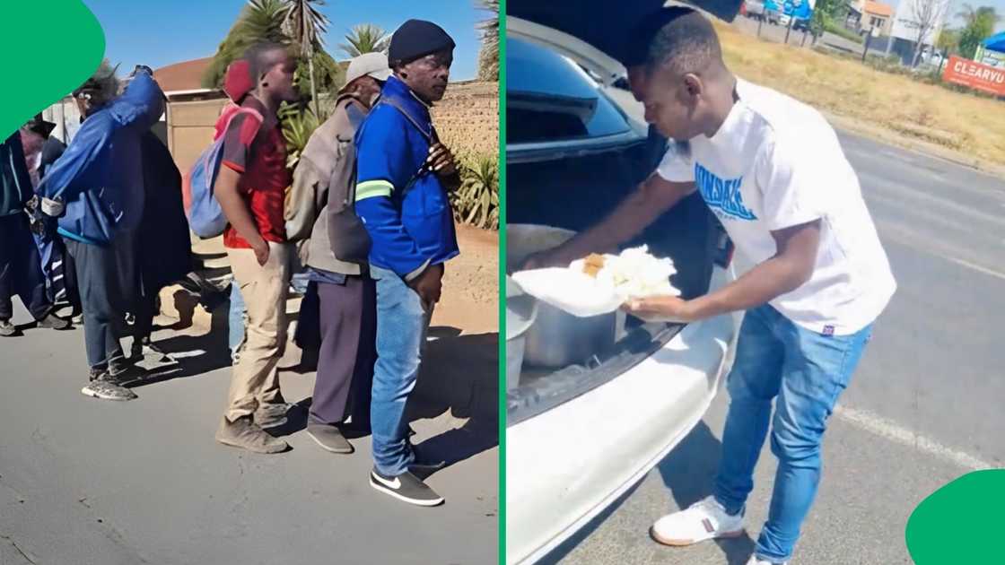 A man goes around feeding the poor, his video goes viral.