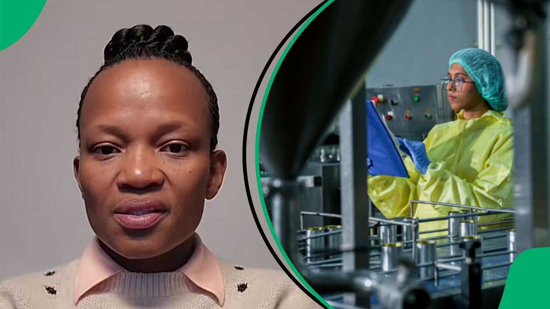 A TikTok video shows a woman unveiling a hygiene manager's payslip. A TikTok video shows a woman unveiling a hygiene manager's payslip.