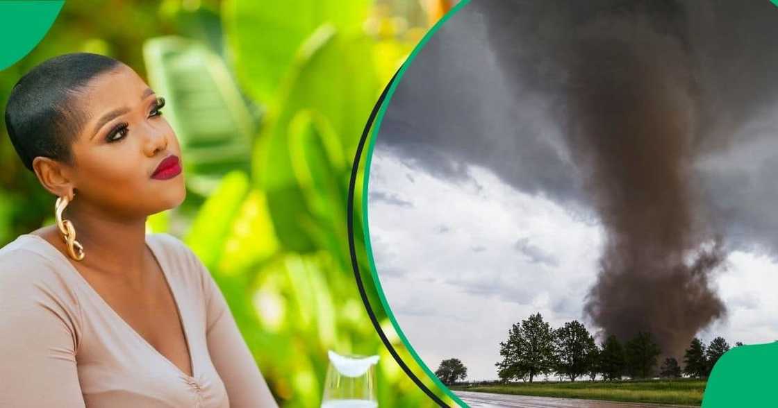 Thandeka Zulu's home was destroyed by a tornado in KwaZulu-Natal Thandeka Zulu's home was destroyed by a tornado in KwaZulu-Natal
