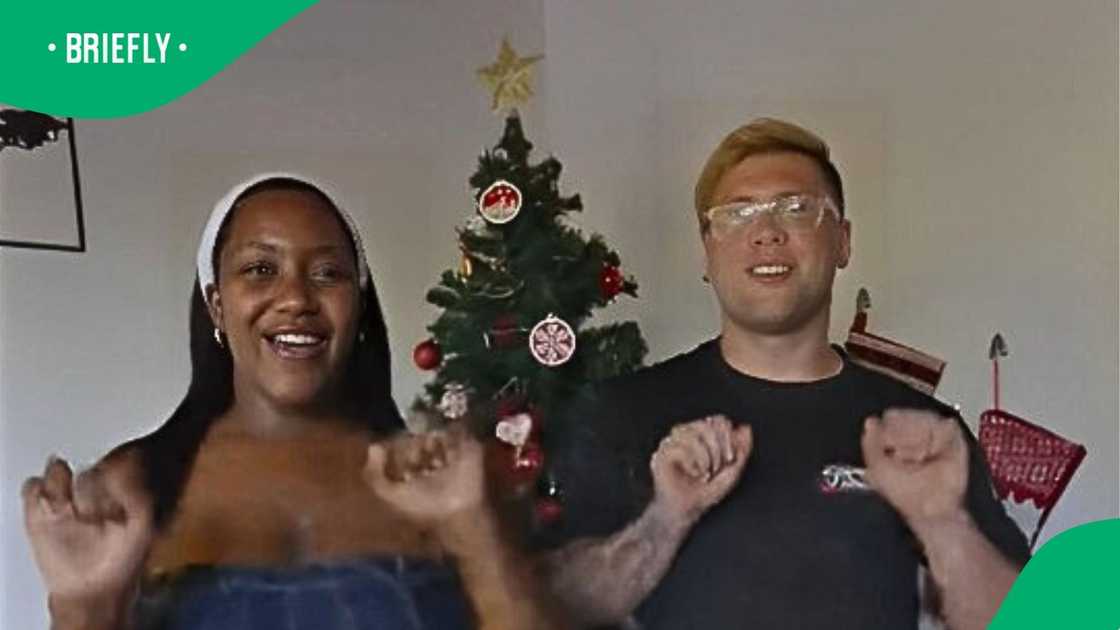 Interracial couple in TikTok video jokes about aggressive lotioning Interracial couple in TikTok video jokes about aggressive lotioning