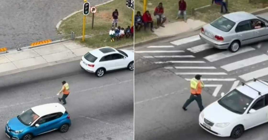 Dancing Traffic Cop, Mzansi, Eastern Cape, South Africa Dancing Traffic Cop, Mzansi, Eastern Cape, South Africa