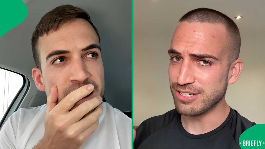 A man was surprised to see the price of housing in Cape Town. A man was surprised to see the price of housing in Cape Town.