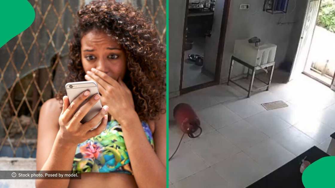 A gas leak triggered an explosive blast in a family home with people inside, shocking netizens.
