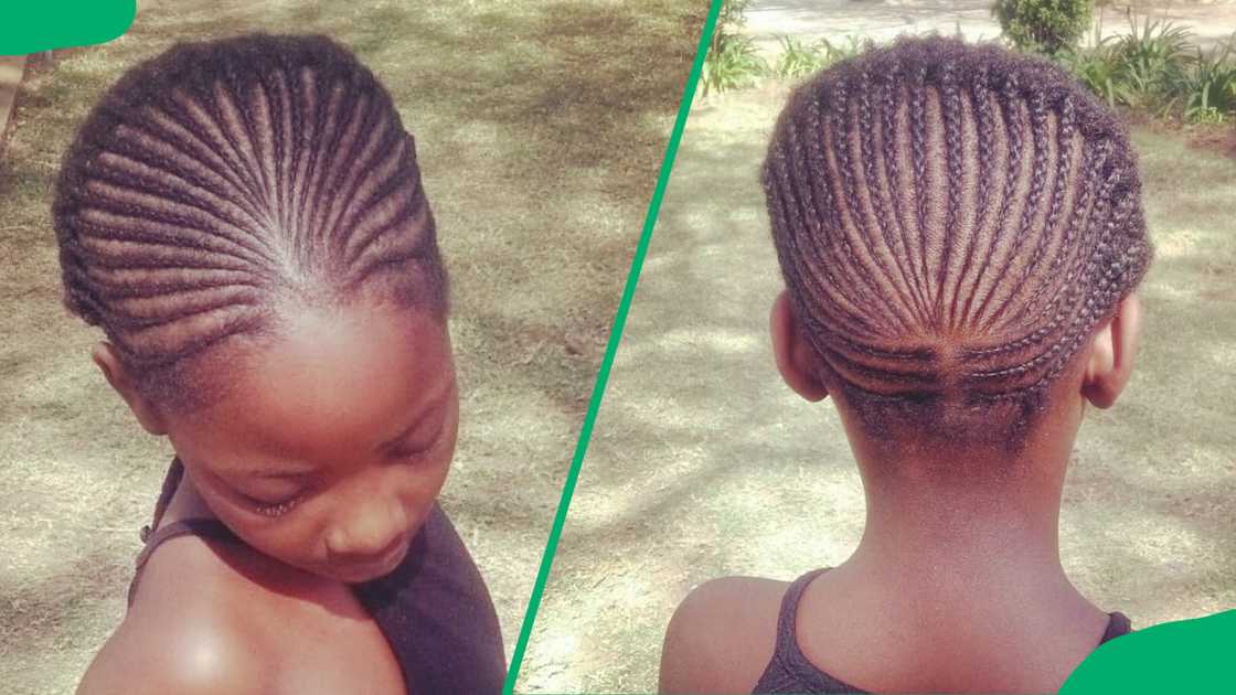 A kid with a cute crown freehand hairstyle A kid with a cute crown freehand hairstyle