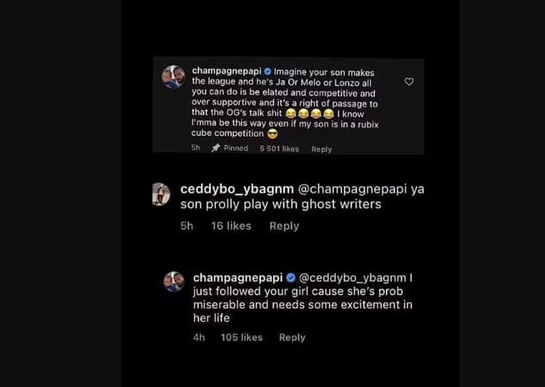 Drake DMs troll's wife