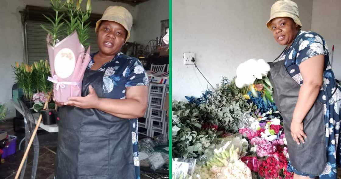 The lady is a florist and runs her business in Hammanskraal. She is a mom of four children. The lady is a florist and runs her business in Hammanskraal. She is a mom of four children.