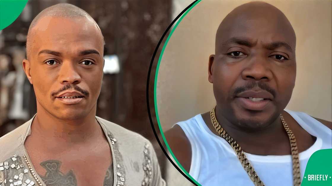 Somizi and ManB confront each other.