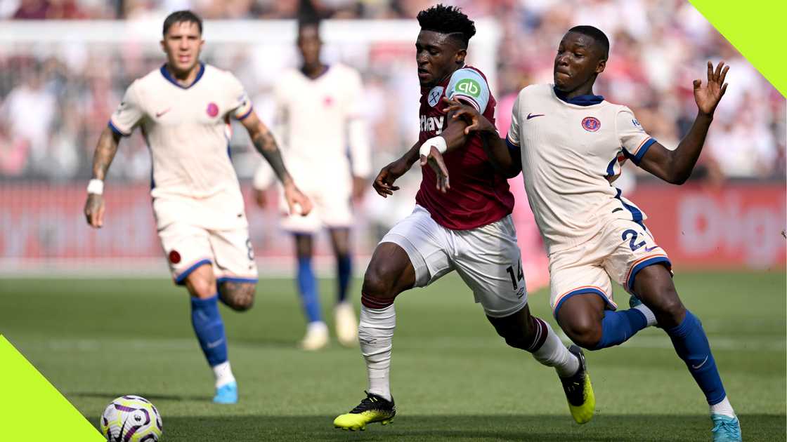 Caicedo during Chelsea's win aganst West Ham Caicedo during Chelsea's win aganst West Ham