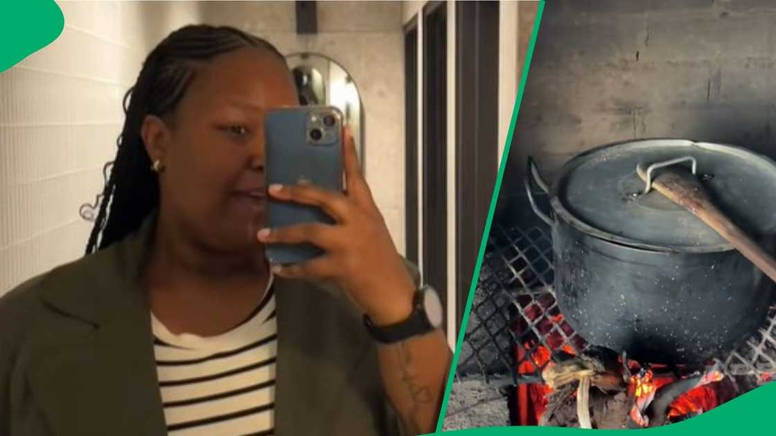 Woman cooks expensive chicken in a TikTok video