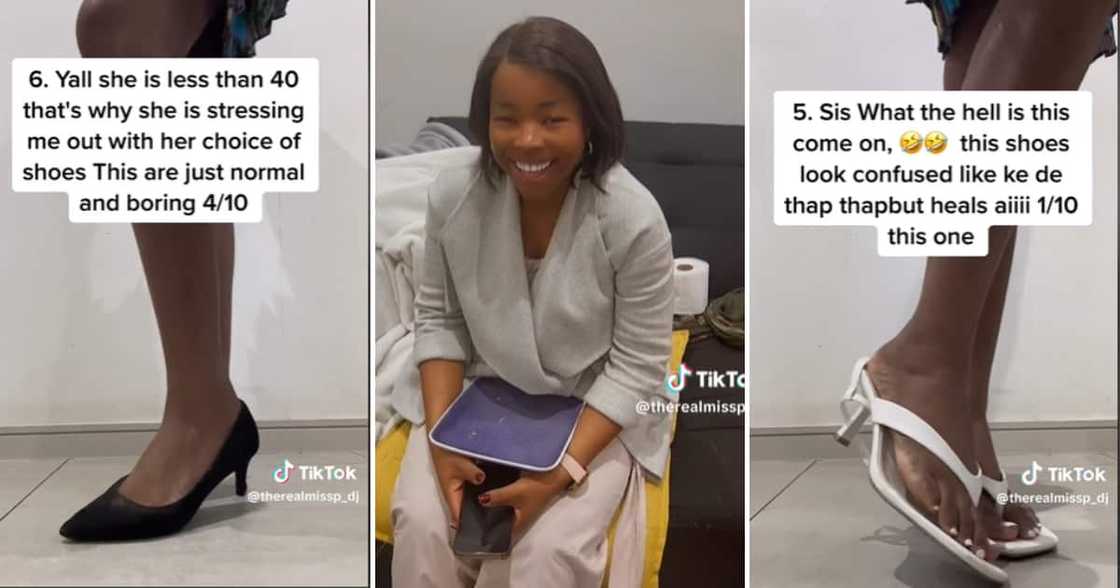 TikTok user @therealmissp_dj came to the conclusion that her sister needs a little help in the shoe department TikTok user @therealmissp_dj came to the conclusion that her sister needs a little help in the shoe department