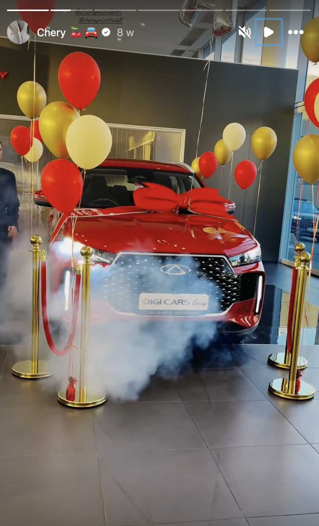 Ashley Ogle received a car from Chery Sandton and Northcliff