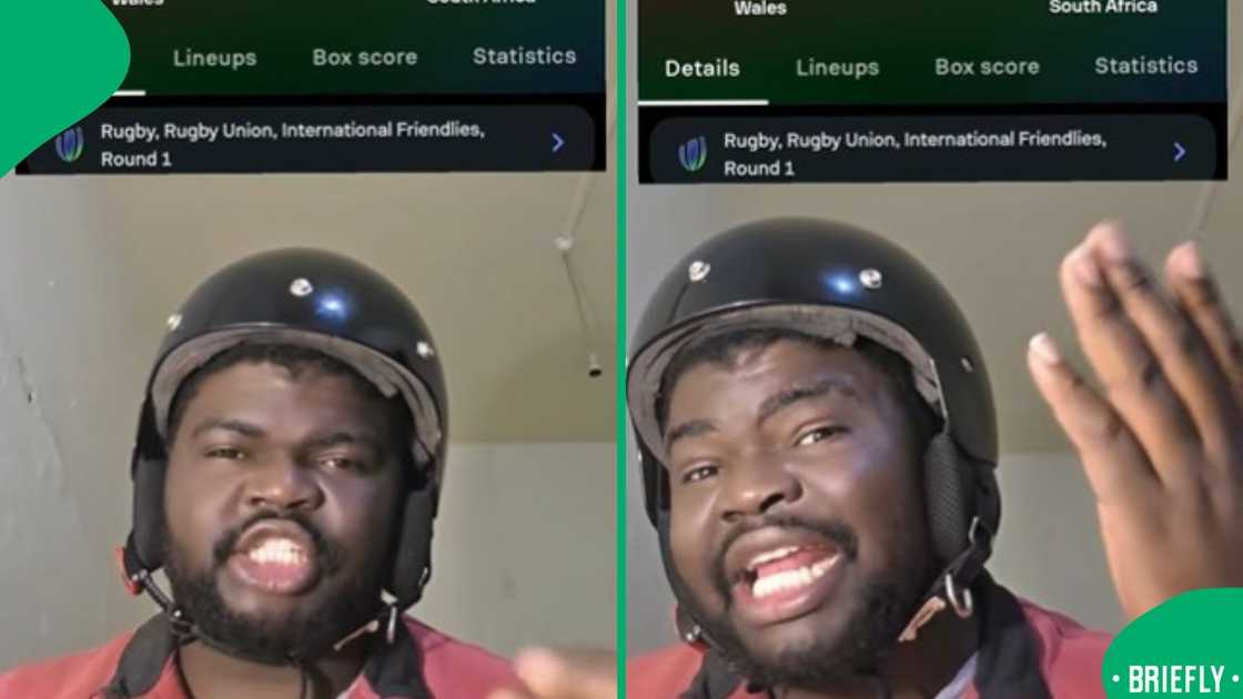 A visual of a content creator questioning how Wales' lost to Springboks with such a low score A visual of a content creator questioning how Wales' lost to Springboks with such a low score