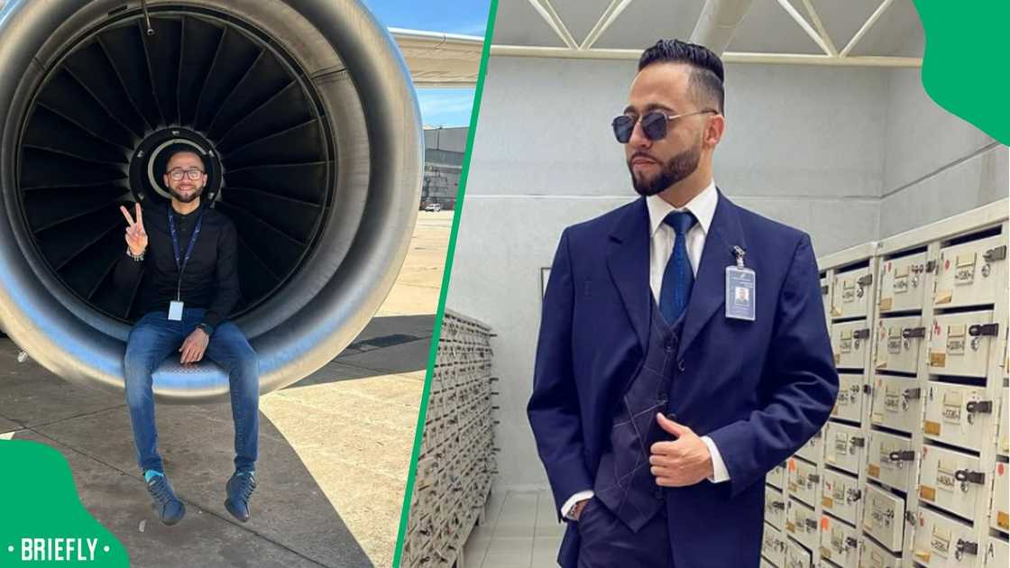 A flight attendant impressed Mzansi with his language skills.