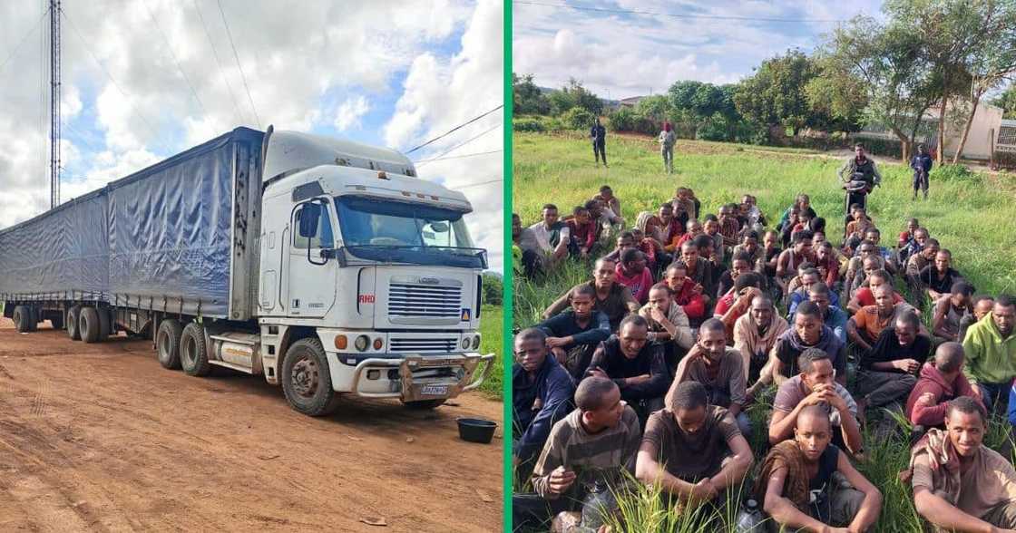 Zimbabwe crossing border illegally. Zimbabwe crossing border illegally.