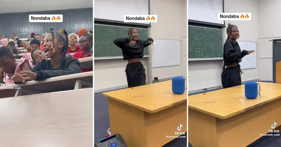 A DUT student performed an electrifying Zulu poem A DUT student performed an electrifying Zulu poem