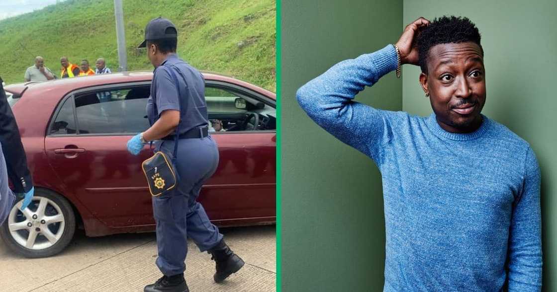 A South African Police Service officer was caught with 11 people in his car on their way to the Eastern Cape A South African Police Service officer was caught with 11 people in his car on their way to the Eastern Cape
