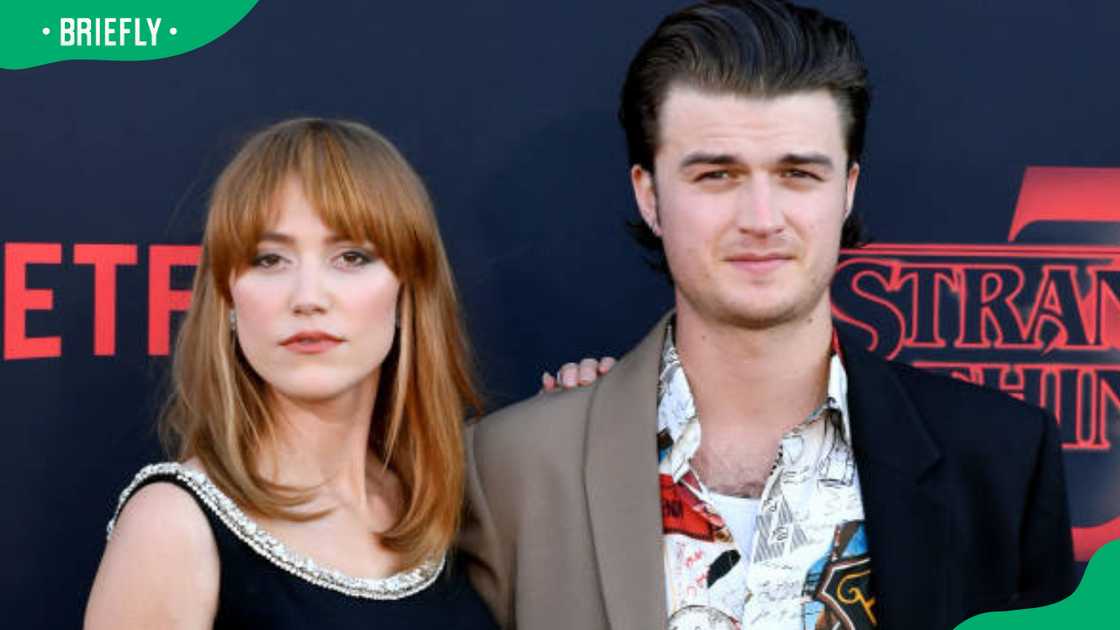 Maika Monroe and Joe Keery at the premiere of Netflix's Stranger Things Maika Monroe and Joe Keery at the premiere of Netflix's Stranger Things