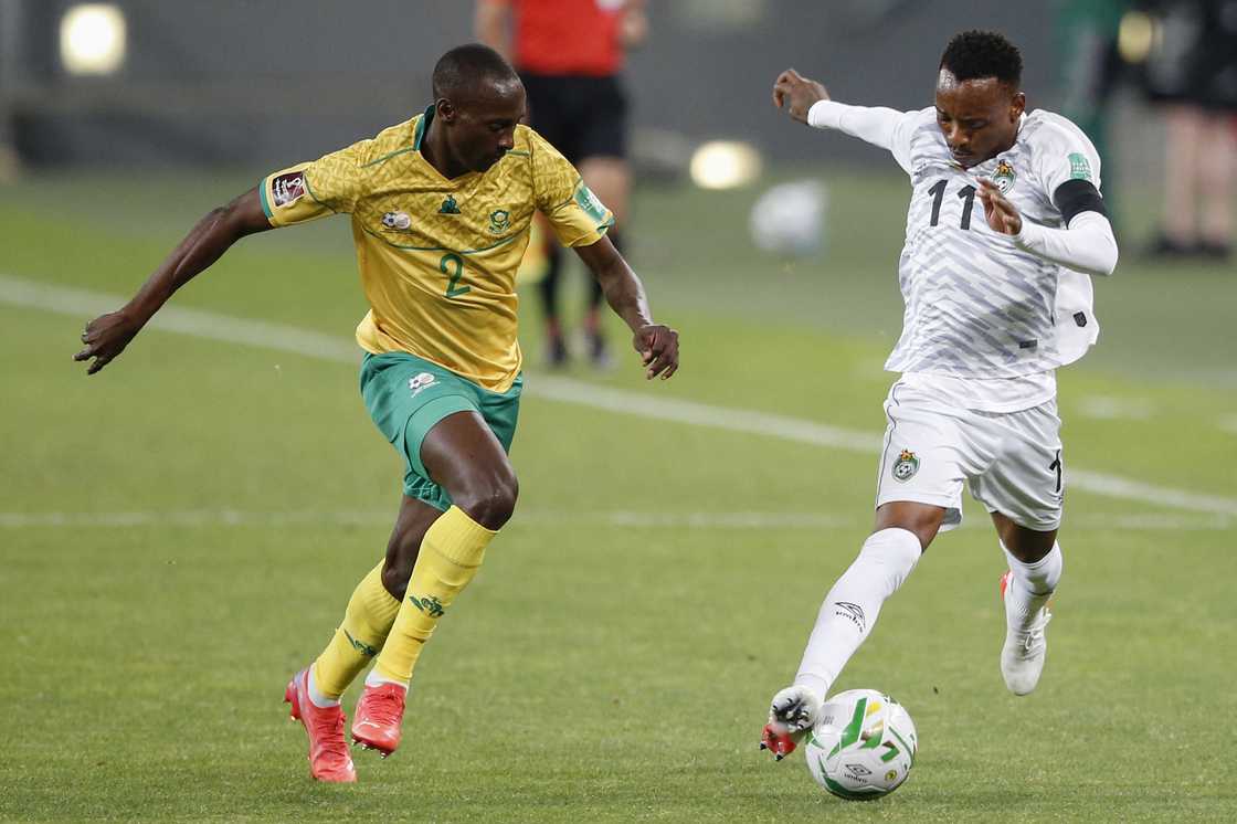 South Africa, Zimbabwe, Khama Billiat and Nyiko Mobbie. South Africa, Zimbabwe, Khama Billiat and Nyiko Mobbie.