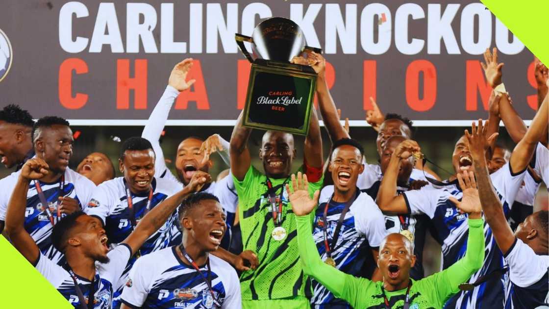 Magesi FC beat Mamelodi Sundowns to lift the Carling Knockout Cup trophy on Saturday evening.