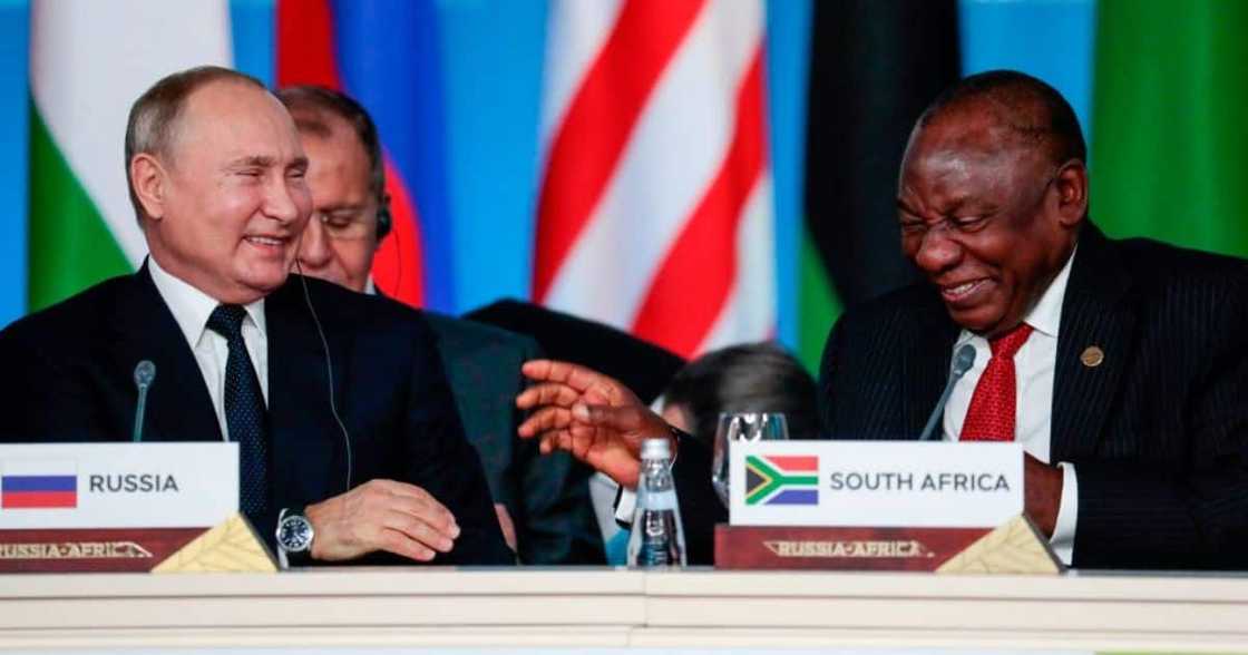 Ramaphosa is headed to St Petersburg to meet with Putin