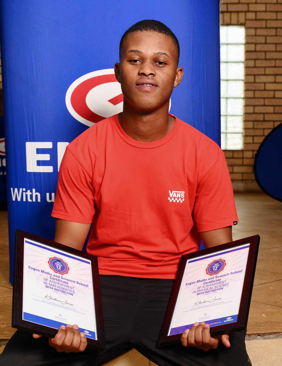 EMSS top achiever Junior Khoabane.