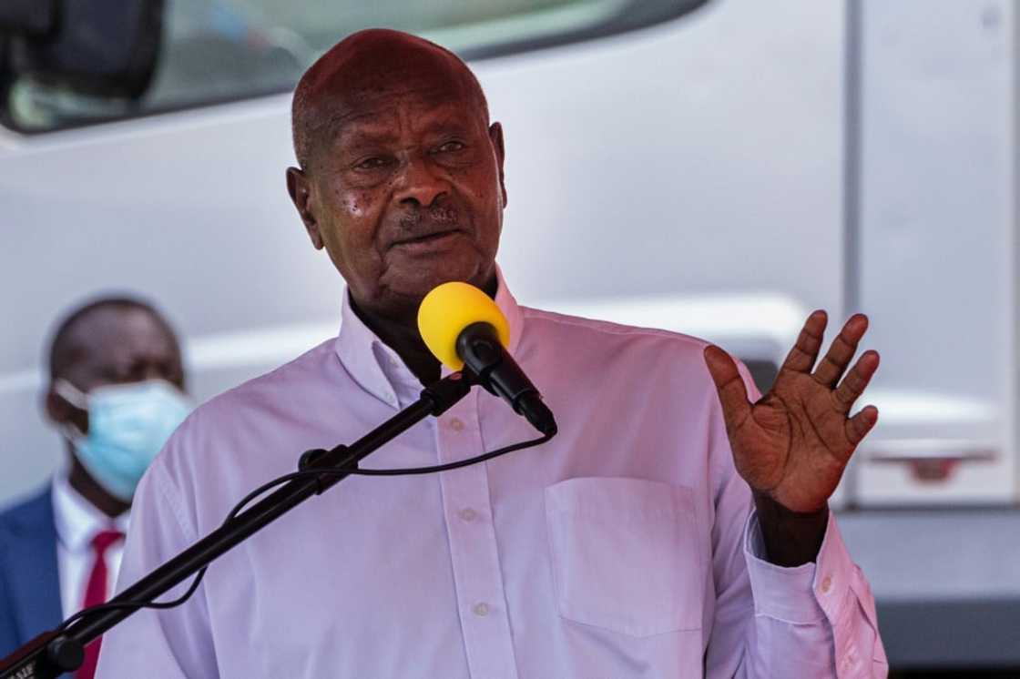 Museveni rebuked his son for "meddling in the affairs" in Kenya and speaking publicly about political matters Museveni rebuked his son for "meddling in the affairs" in Kenya and speaking publicly about political matters