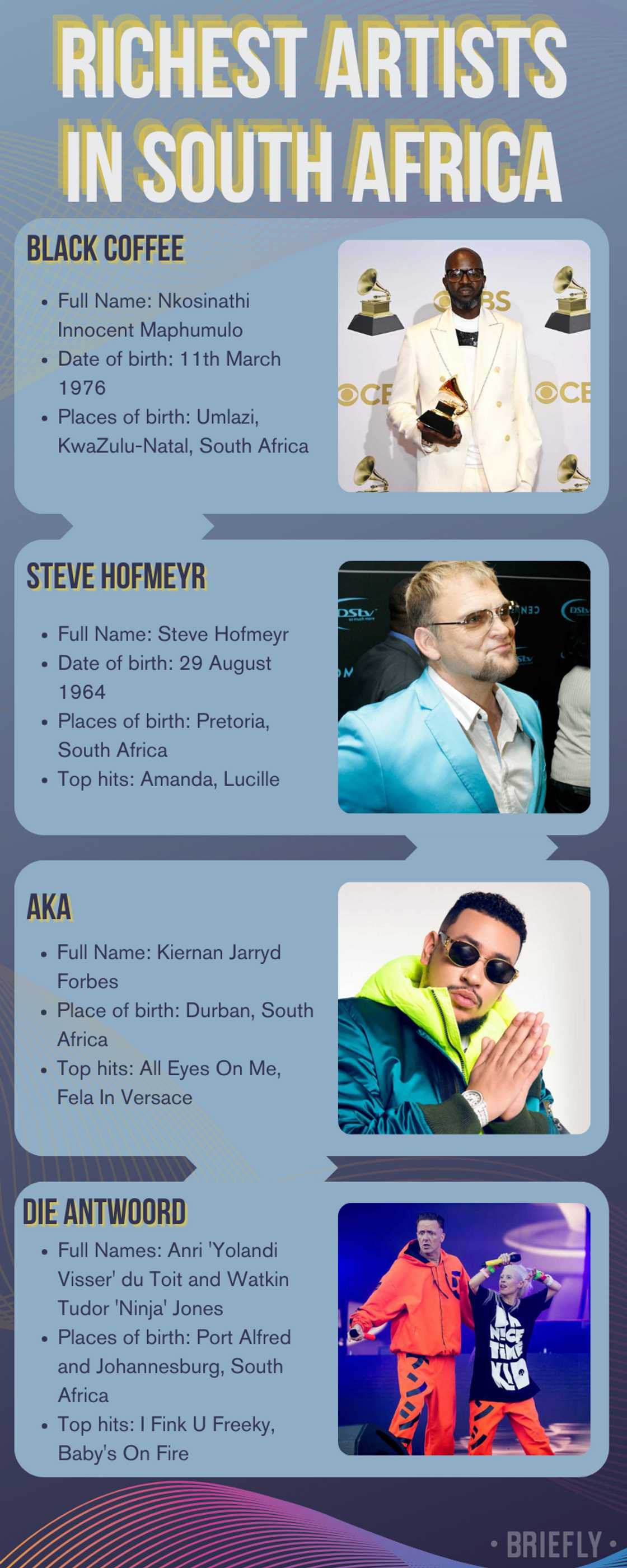 Who is the richest artist in South Africa Who is the richest artist in South Africa